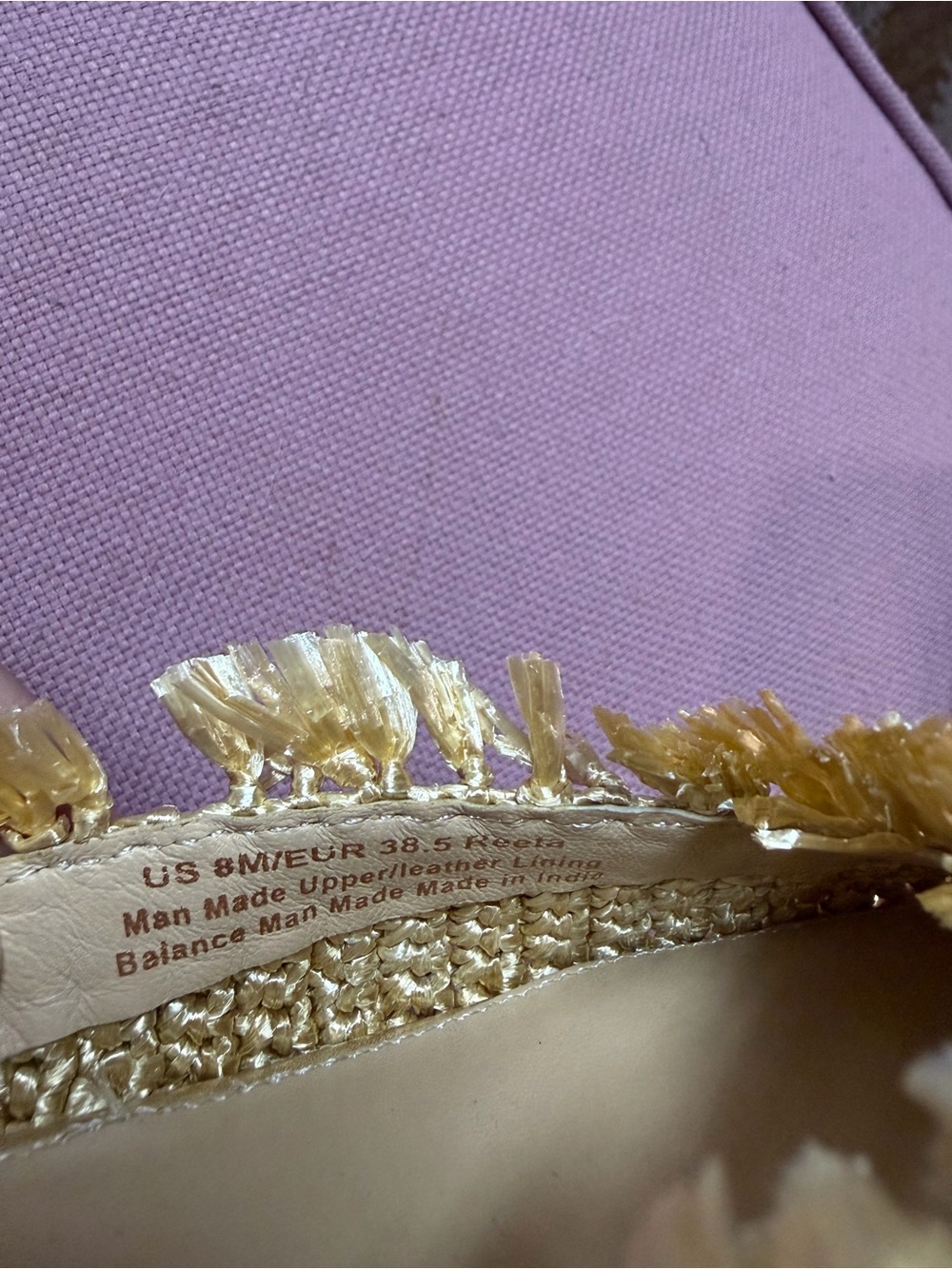 Sam Edelman Gold Raffia Fringe Mules - Picture 5 of 5